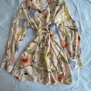 H&M Pastel Floral Blouse